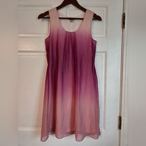 Sleeveless A-Line Ombre Dress